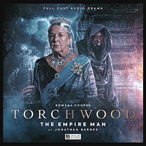 Torchwood audio drama cover featuring a queen and shadowy figure.