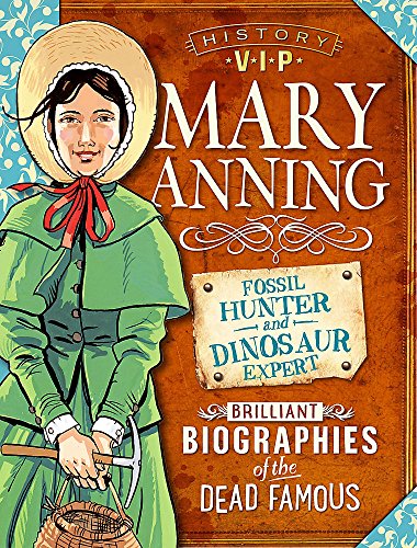Book cover featuring Mary Anning, a young woman in a bonnet, with text.