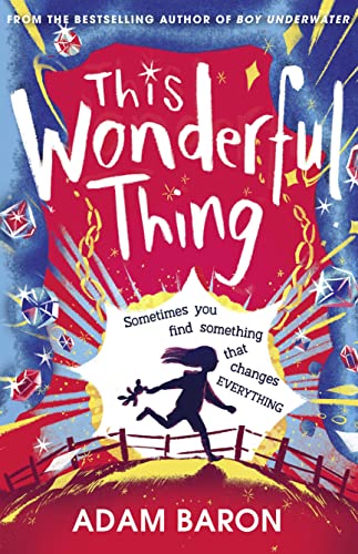 Book cover: “This Wonderful Thing” with a girl running on a hill.