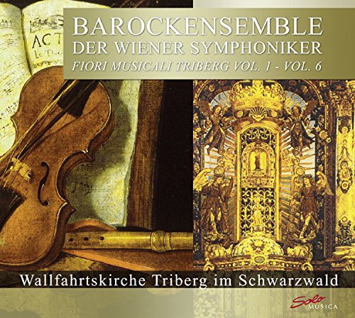 CD cover featuring a violin, Baroque art, and German text.