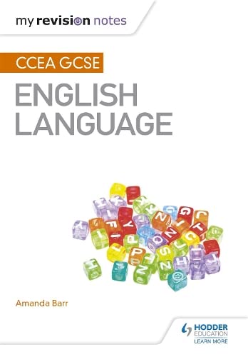 Front cover of My Revision Notes: CCEA GCSE English Language with colorful letter blocks.