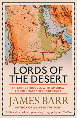 Book cover depicting a map of the Middle East with red lines and text.
