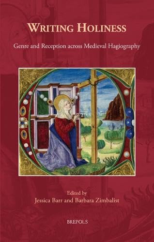 Book cover: “Writing Holiness” with medieval illuminated manuscript image.