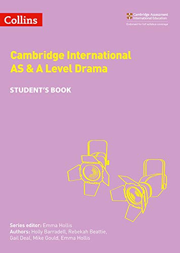 Purple textbook cover for Cambridge International AS & A Level Drama.