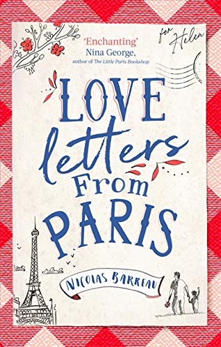 Book cover with title “Love Letters From Paris” and Eiffel Tower illustration.