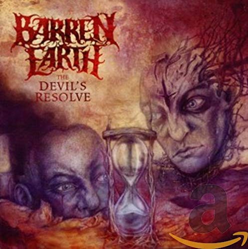 CD cover for Barren Earth’s “Devil’s Resolve” featuring dark, surreal artwork.