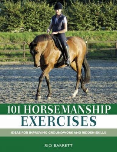 Book cover: Rider on a chestnut horse in a sandy arena.