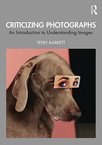 Book cover with a dog and a collage of human eyes.