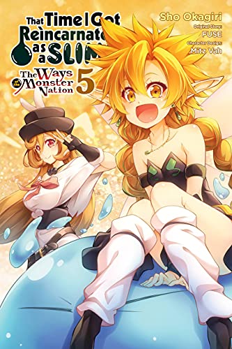 Manga volume 5 cover featuring anime-style characters and a slime monster.