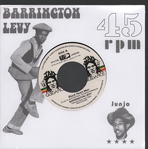 Barrington Levy vinyl record cover with artist portrait and 45 RPM label.