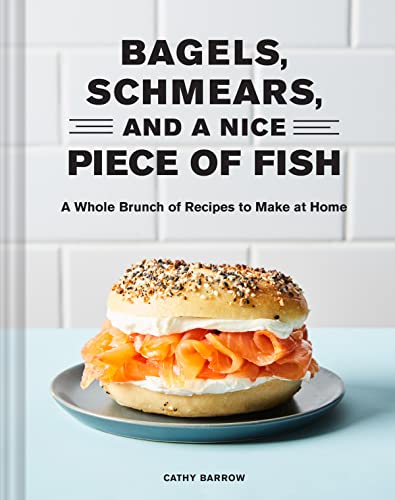Cookbook cover featuring a bagel with salmon and cream cheese.