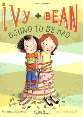 Book cover featuring two young girls playfully tied together with rope.