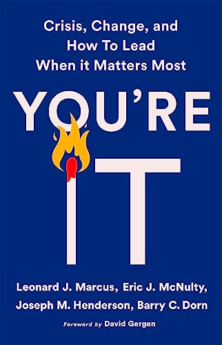 Book cover: "You're It" with a flame replacing the 'I' in "IT".