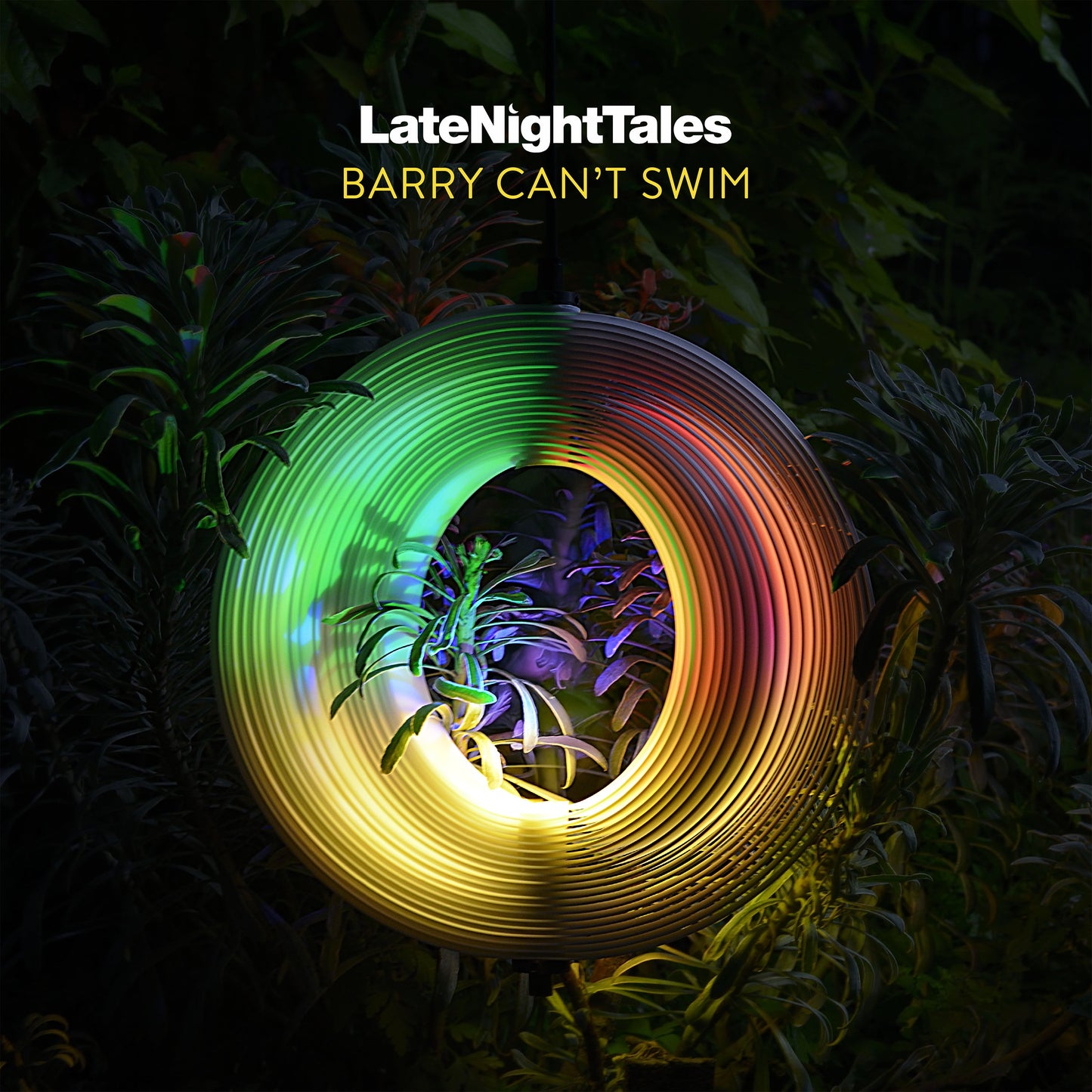 CD in jewel case featuring artwork for Barry Cant Swim’s Late Night Tales compilation.