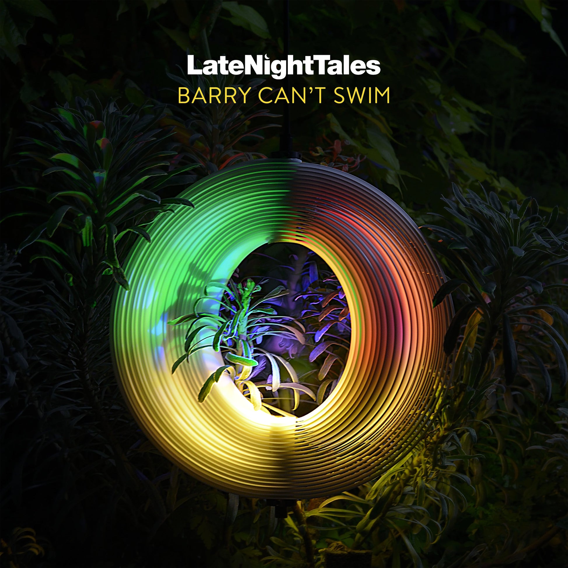 CD in jewel case featuring artwork for Barry Cant Swim’s Late Night Tales compilation.