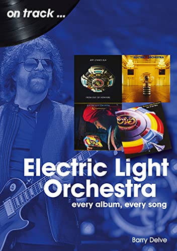 Book cover featuring Jeff Lynne with guitar and various Electric Light Orchestra album covers.