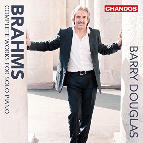 CD cover featuring pianist Barry Douglas with classical columns backdrop.
