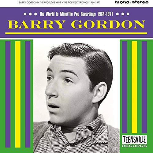 CD case featuring a portrait of singer Barry Gordon, likely in 1960s style.