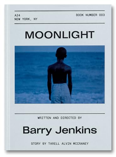 Moonlight" screenplay cover with a young Black man facing the ocean.