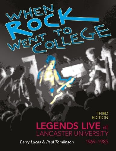 Book cover: “When Rock Went to College” featuring a guitarist and crowd.