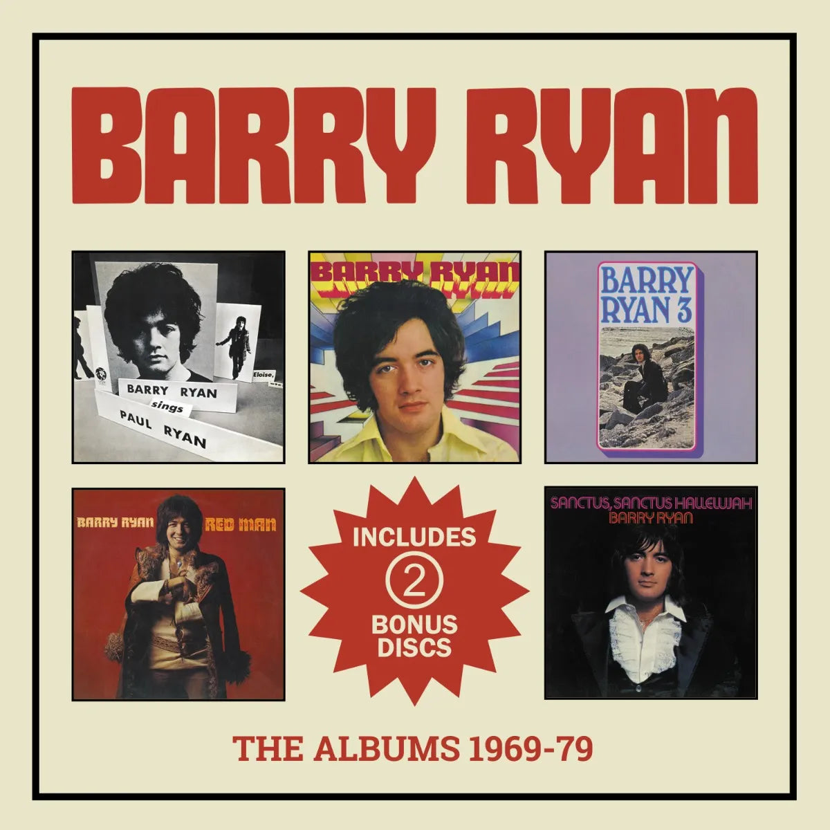 Barry Ryan album covers 1969-79, five CDs in a clamshell box.