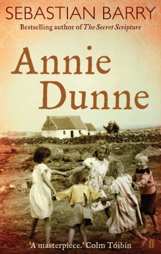 Book cover for “Annie Dunne” with a vintage photo of children playing.