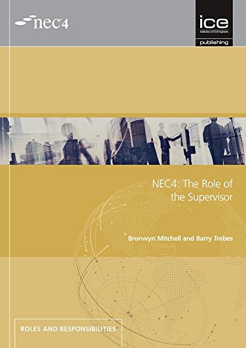 Book cover for "NEC4: The Role of the Supervisor" with city skyline.