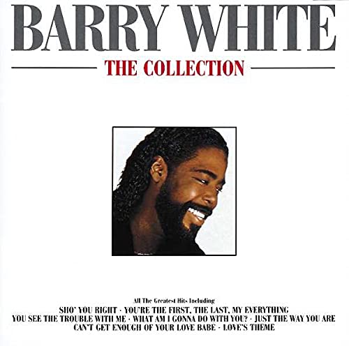 CD cover for Barry White’s “The Collection” featuring his portrait.
