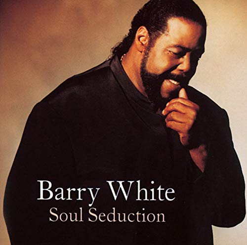 Album cover of Barry White's Soul Seduction featuring a portrait of the artist.