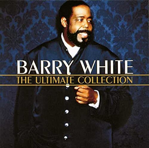 Barry White portrait on album cover, “The Ultimate Collection” CD.