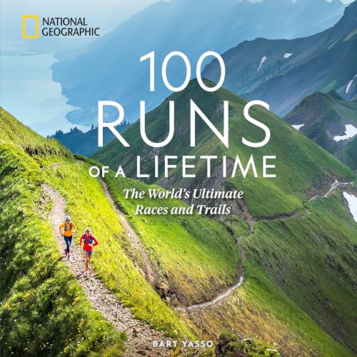 Book cover showing two runners on a mountain trail with the title 100 Runs.