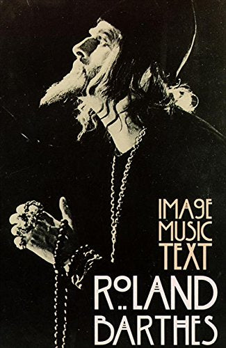 Black and white portrait of a bearded man with text: "Image Music Text.