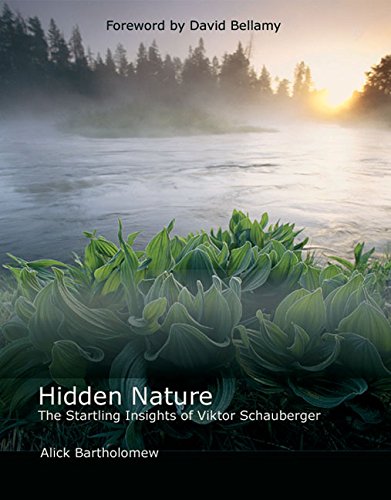 Book cover with river landscape, lush plants, and title “Hidden Nature.”