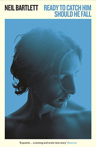 Book cover with a portrait of a person looking downward, blue tones.