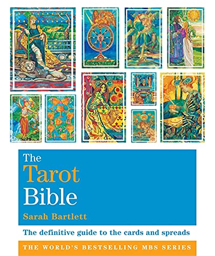 Book cover featuring colorful tarot card illustrations and blue title text.