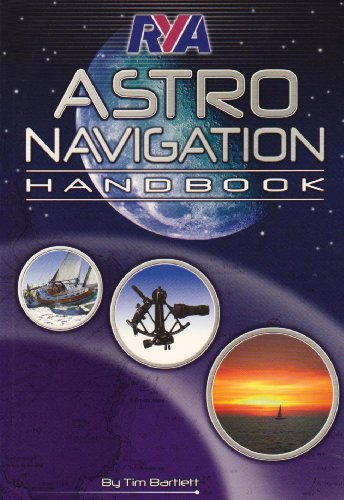 RYA Astro Navigation Handbook cover with celestial images and nautical tools.
