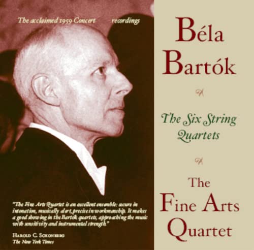 CD cover featuring composer Béla Bartók and "The Fine Arts Quartet" text.