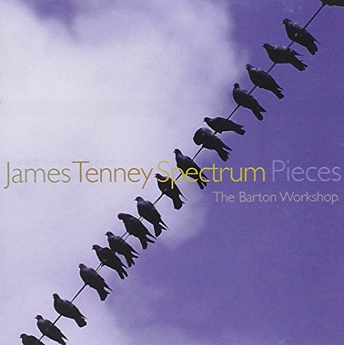 "CD cover with birds on a wire against a cloudy purple sky."