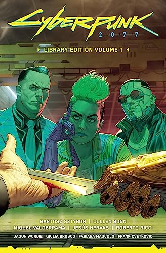 Cyberpunk 2077 Library Edition Volume 1 cover with illustrated characters and text.