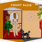 Count Basie CD cover with illustrated figures and a poodle.