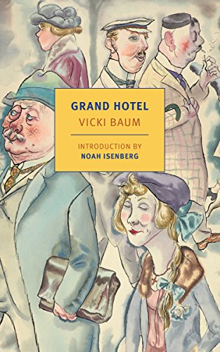 Book cover illustration of various people in vintage clothing with a yellow title box.