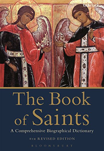 Book cover: "The Book of Saints" with religious icon imagery.