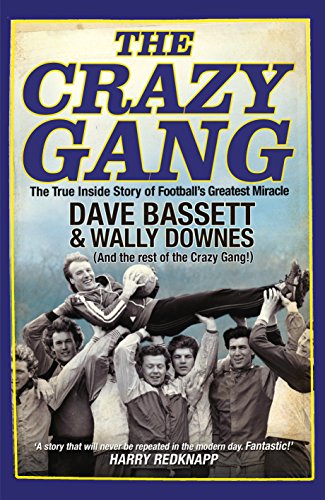 Book cover featuring footballers in a celebratory pose, titled “The Crazy Gang”.