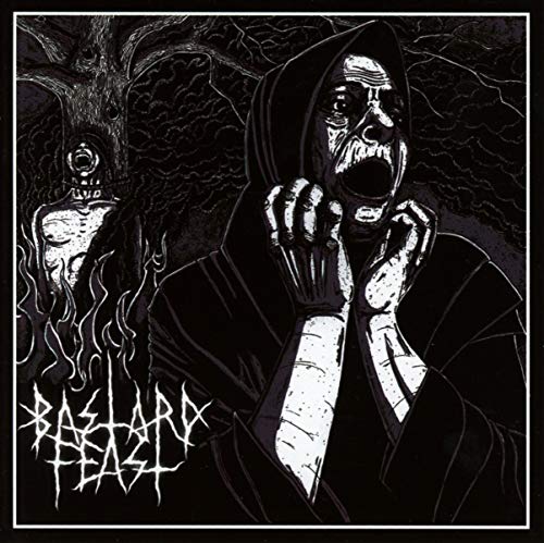 Black and white album cover depicting a cloaked, screaming figure and a tree.