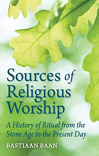 Book cover: “Sources of Religious Worship” with green leaf background.