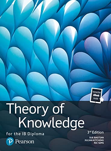Textbook cover for Theory of Knowledge for the IB Diploma with blue abstract pattern.
