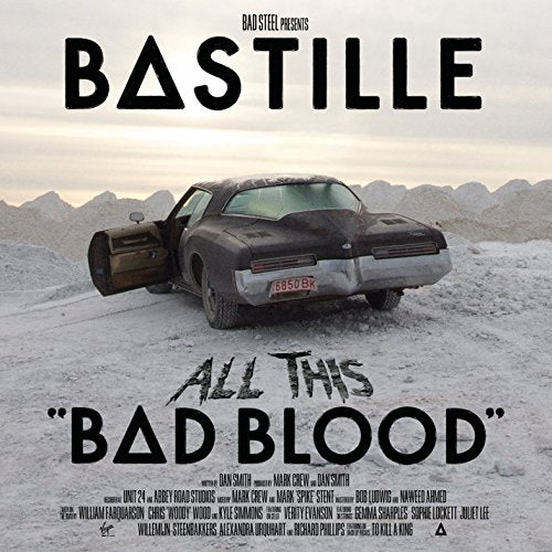Album cover showing a black car in a snowy landscape with band and title text.