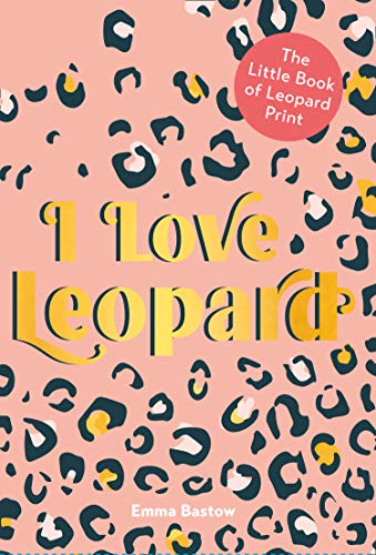 Book cover with leopard print background and bold yellow title text.