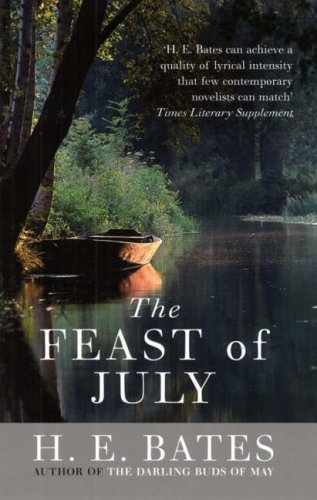 Book cover: a small boat on a lake, with title "The Feast of July.
