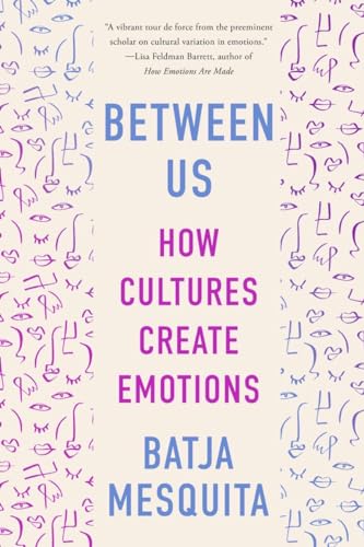 Book cover: “Between Us” with sketched faces and bold, colorful text.